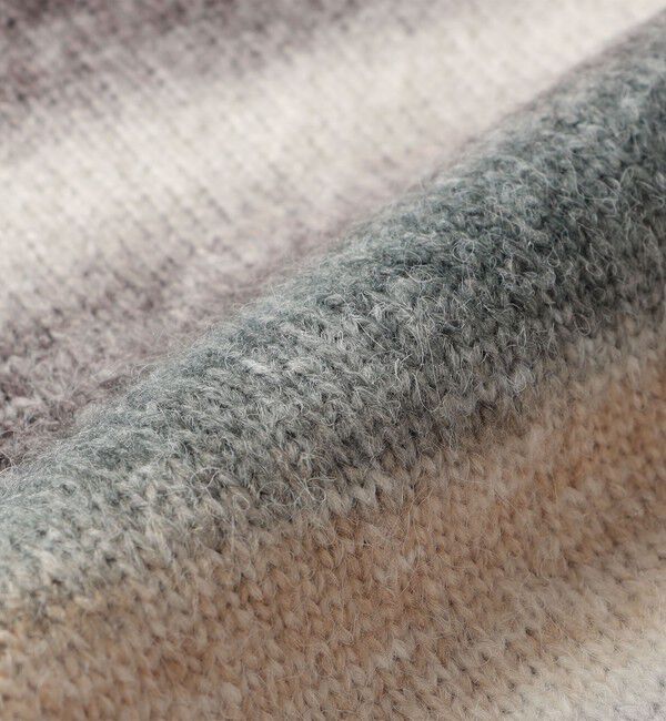 SHIPS any「SHIPS any: 〈手洗い可能〉ランダム グラデーション カラー クルーネック ニット◇」|ニット・セーター|