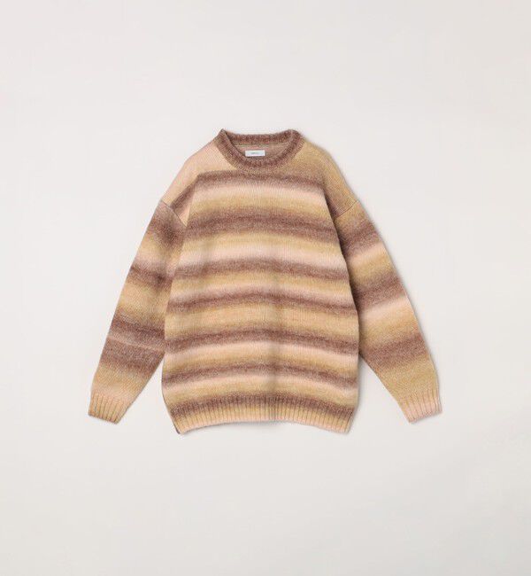 SHIPS any「SHIPS any: 〈手洗い可能〉ランダム グラデーション カラー クルーネック ニット◇」|ニット・セーター|