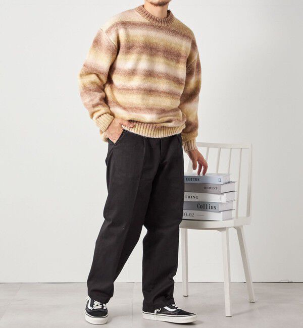 SHIPS any「SHIPS any: 〈手洗い可能〉ランダム グラデーション カラー クルーネック ニット◇」|ニット・セーター|