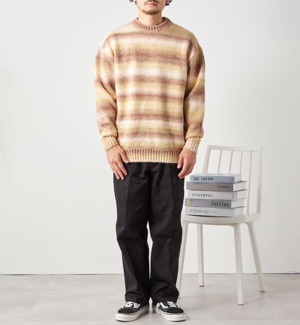 SHIPS any「SHIPS any: 〈手洗い可能〉ランダム グラデーション カラー クルーネック ニット◇」|ニット・セーター|