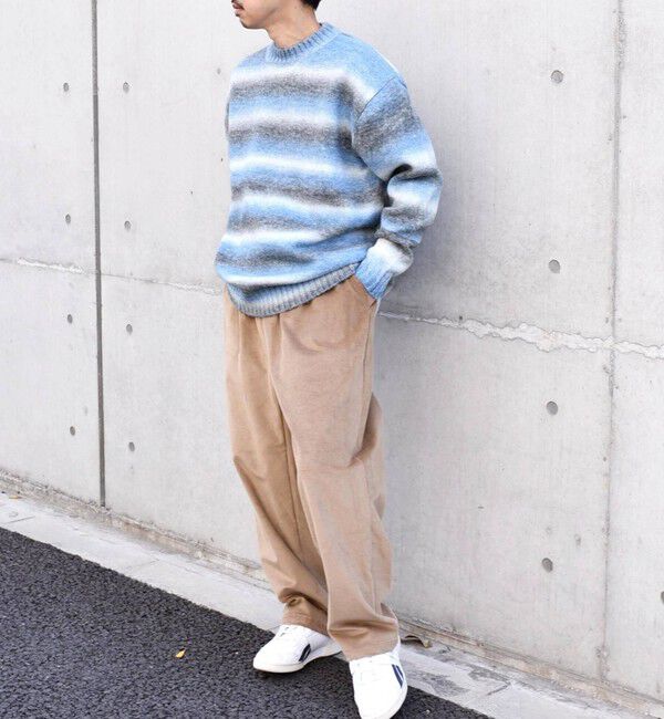 SHIPS any「SHIPS any: 〈手洗い可能〉ランダム グラデーション カラー クルーネック ニット◇」|ニット・セーター|