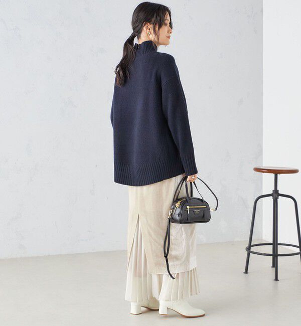 SHIPS for women「プリーツ コンビ クラッシュ スカート ◇」|スカート|