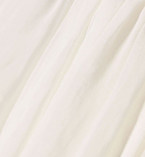 SHIPS for women「〈手洗い可能〉ボイル オーガンジー シャーリング ボリューム ブラウス 24SS ◇」|シャツ・ブラウス|