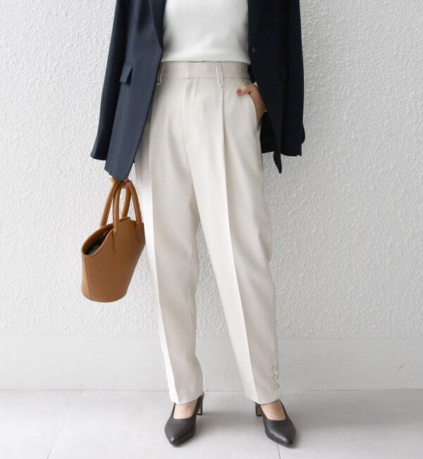 SHIPS any「SHIPS any: ドライツイル テーパード パンツ［NAVY BLUE］」|その他|