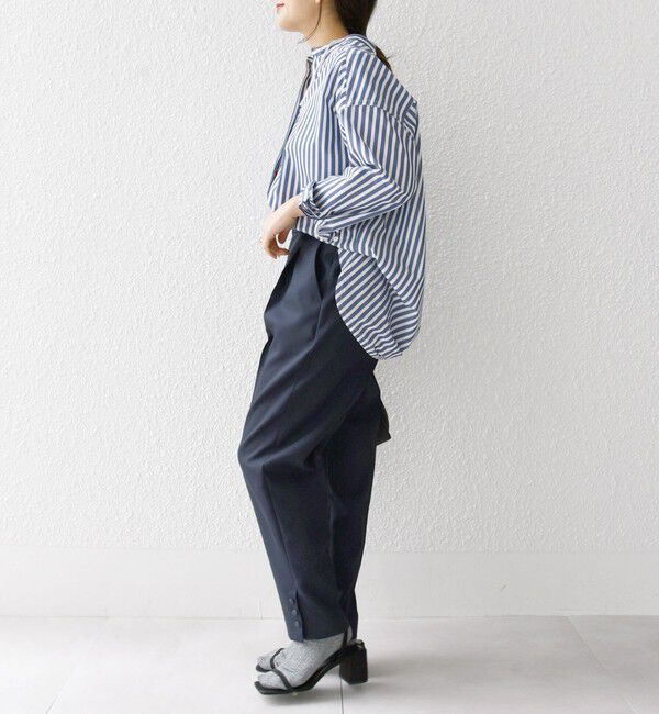 SHIPS any「SHIPS any: ドライツイル テーパード パンツ［NAVY BLUE］」|その他|