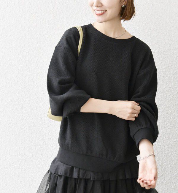 SHIPS any「SHIPS any:〈手洗い可能〉サカリバ ボリューム スリーブ ビッグ プルオーバー」|Tシャツ・カットソー|