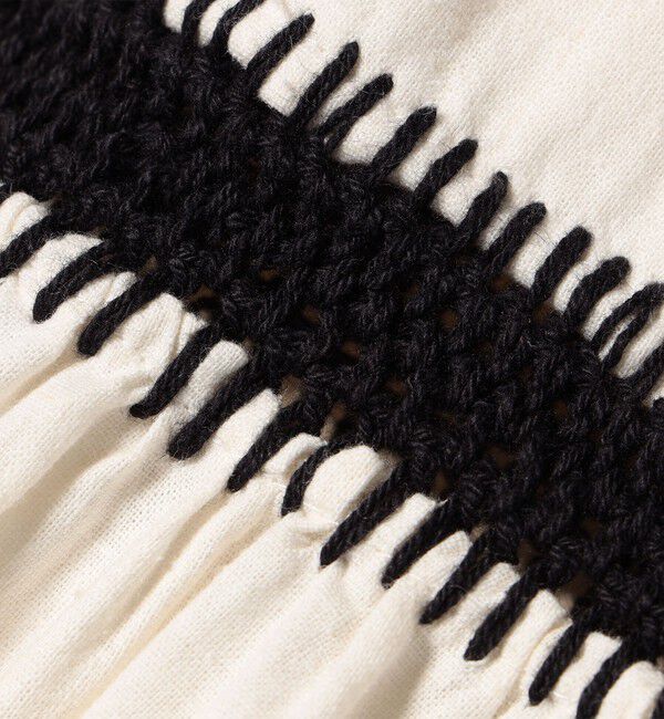 SHIPS any「bon_meur:〈洗濯機可能〉ブランケット エンブロイダリー ティアード ワンピース」|ワンピース|