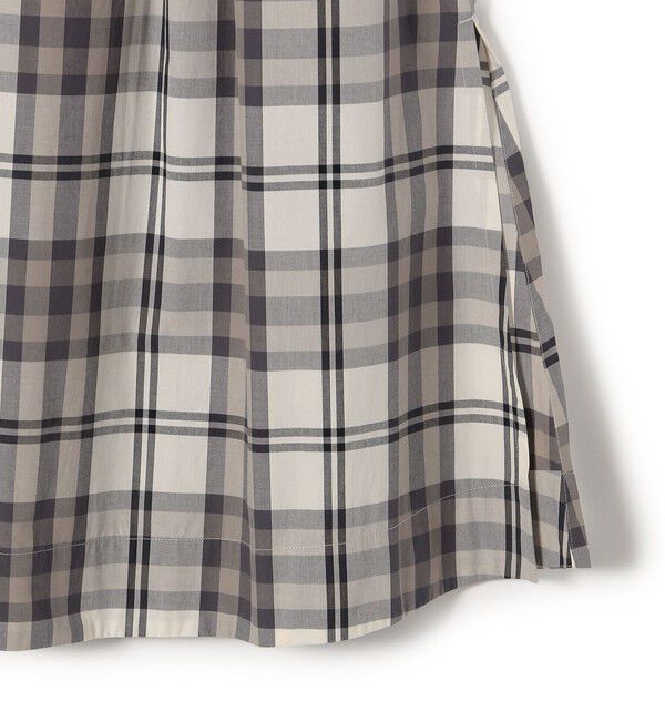 SHIPS for women「SHIPS Primary Navy Label:〈手洗い可能〉ビッグ チェック Aライン スカート」|スカート|