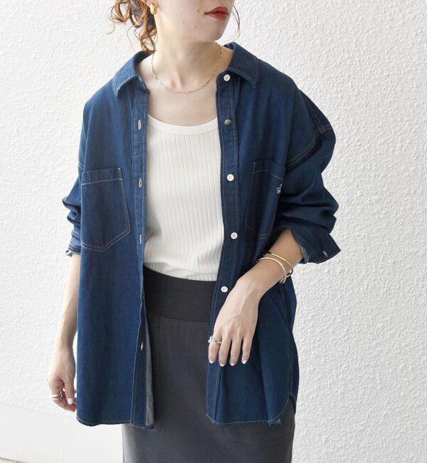 SHIPS any「SHIPS any: デニム ポケット シャツ［SHIPS any DENIM］」|シャツ・ブラウス|