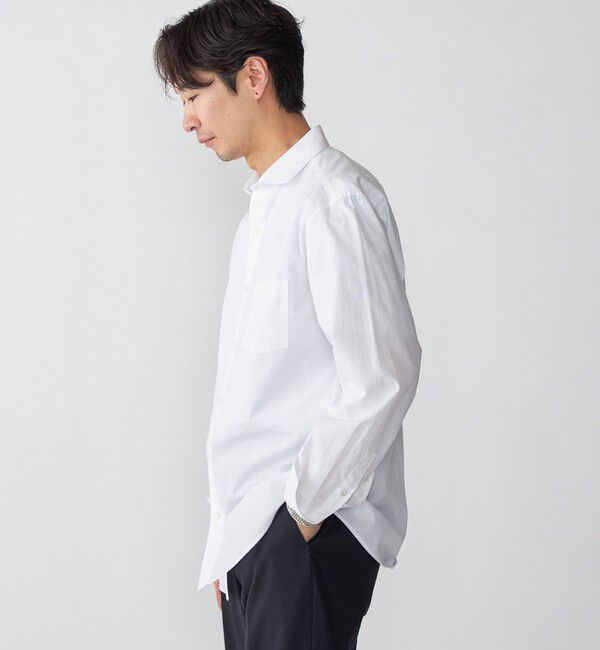 SHIPS「SHIPS: セミワイド スムース テックス ブロードシャツ」|シャツ・ブラウス|