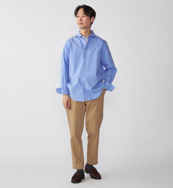 SHIPS「SHIPS: セミワイド スムース テックス ブロードシャツ」|シャツ・ブラウス|