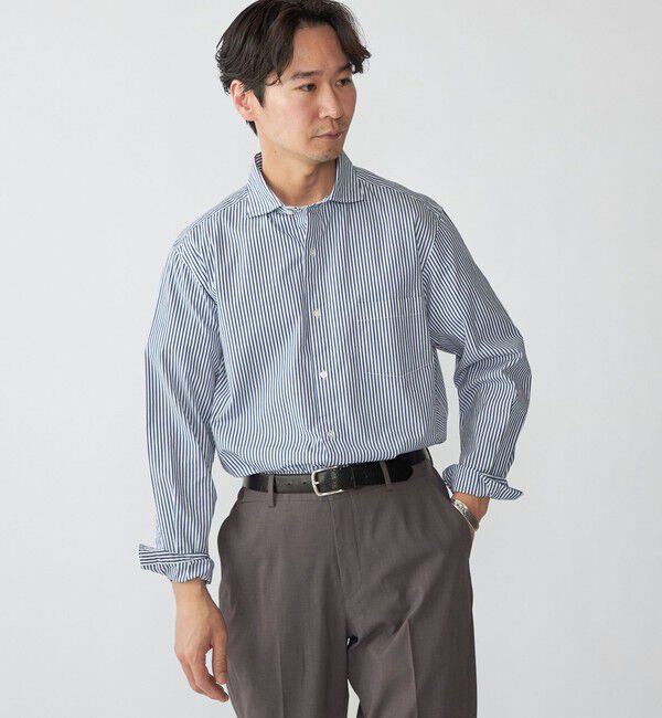 SHIPS「SHIPS: セミワイド スムース テックス ブロードシャツ」|シャツ・ブラウス|