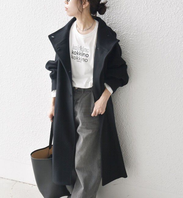 SHIPS any「SHIPS any: ノンミュールジングウール スタンドネック ロング コート」|その他|