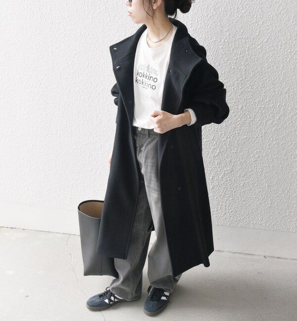 SHIPS any「SHIPS any: ノンミュールジングウール スタンドネック ロング コート」|その他|