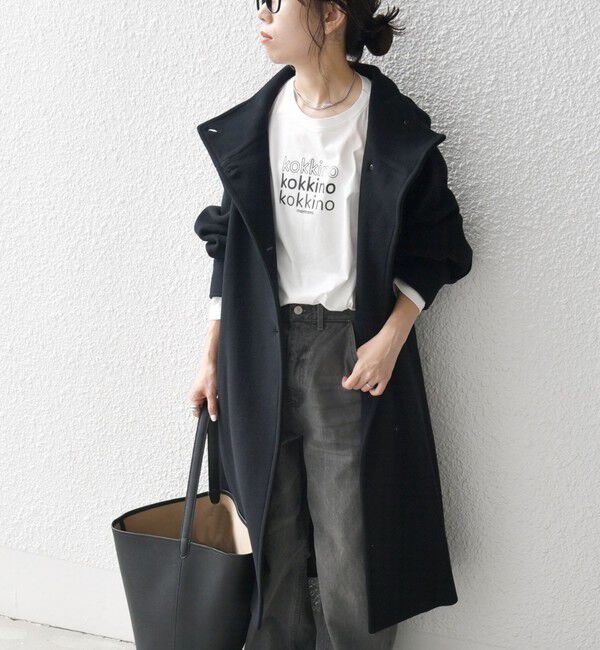 SHIPS any「SHIPS any: ノンミュールジングウール スタンドネック ロング コート」|その他|