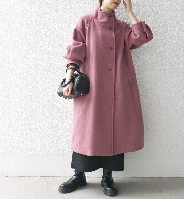 SHIPS any「SHIPS any: ノンミュールジングウール スタンドネック ロング コート」|その他|