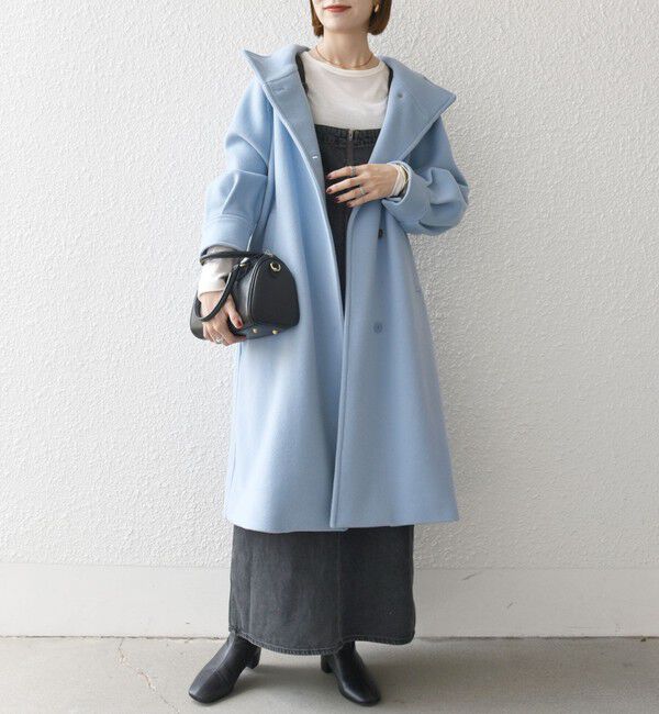 SHIPS any「SHIPS any: ノンミュールジングウール スタンドネック ロング コート」|その他|