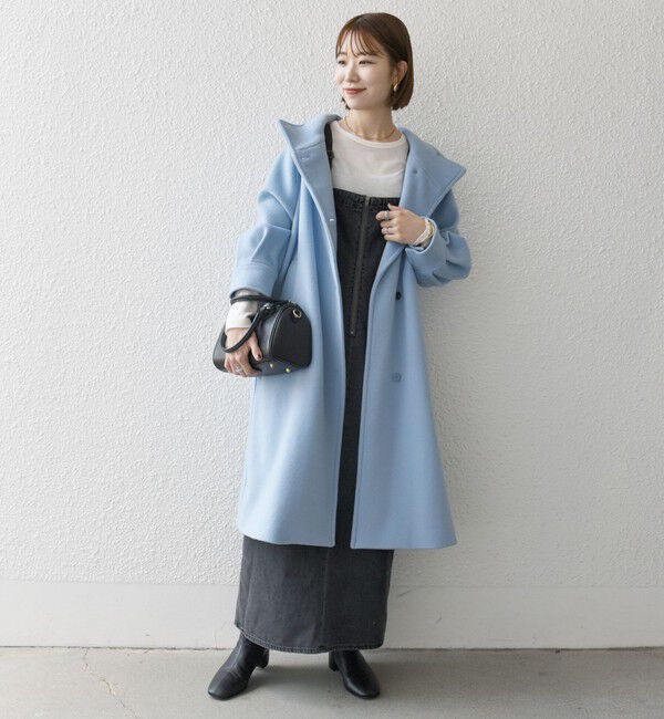 SHIPS any「SHIPS any: ノンミュールジングウール スタンドネック ロング コート」|その他|