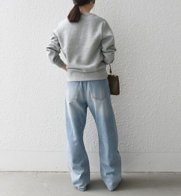 SHIPS any「SHIPS any:〈手洗い可能〉裏起毛 ビジュー クルーネック コンパクト プルオーバー」|スウェット・ジャージ|