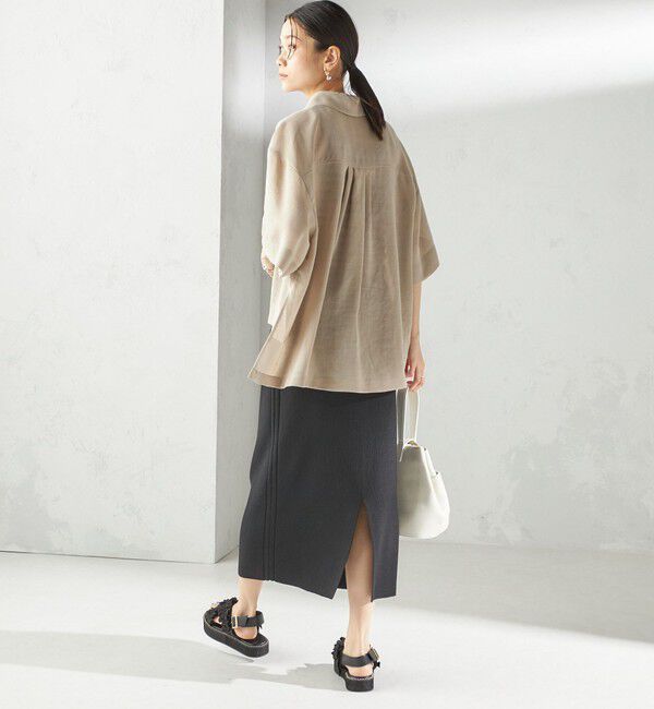 SHIPS for women「〈手洗い可能〉前後 2WAY リブ ニット スカート」|スカート|