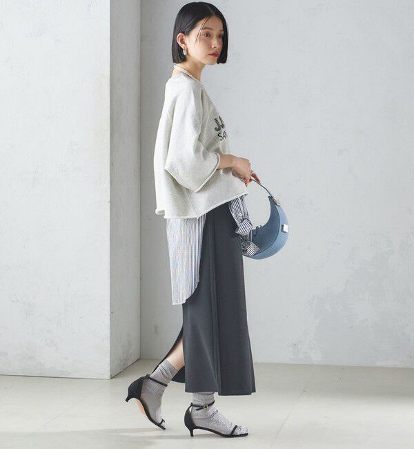 SHIPS for women「〈手洗い可能〉前後 2WAY リブ ニット スカート」|スカート|