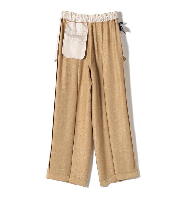 SHIPS for women「〈接触冷感/吸水速乾〉アセテート ワッシャー ウエスト デザイン パンツ」|スラックス|