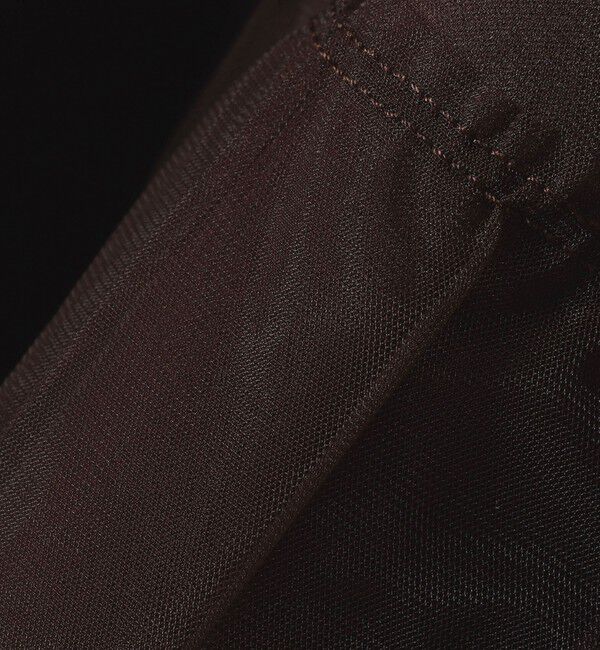 quaranciel「quaranciel:〈手洗い可能〉チュール パフスリーブ ドッキング プルオーバー」|Tシャツ・カットソー|