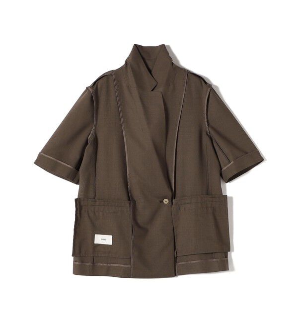 SHIPS for women「〈手洗い可能〉ダブル 半袖 ジャケット」|テーラードジャケット|