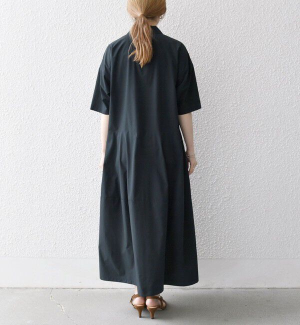 SHIPS any「SHIPS any:〈洗濯機可能〉タイプライター ボリューム シャツ ワンピース」|ワンピース|