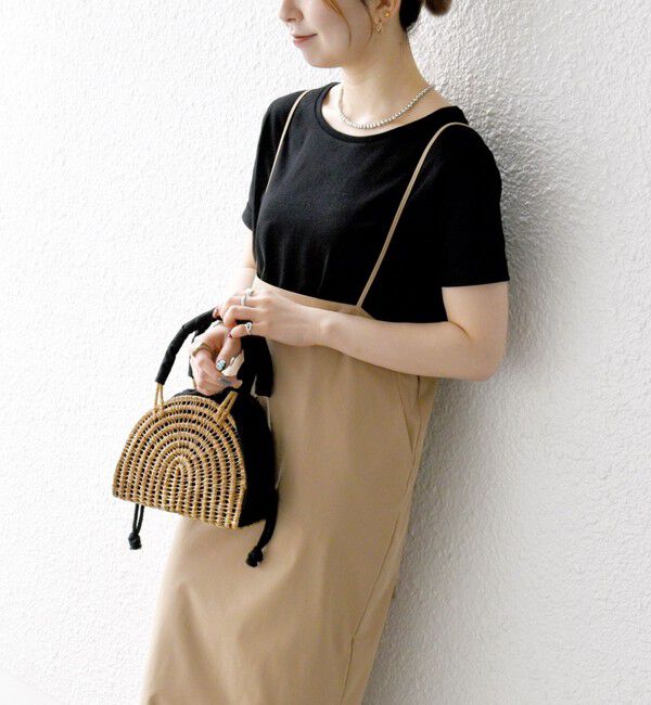 SHIPS any「SHIPS any:〈洗濯機可能〉Iライン キャミ ワンピース &times; ベーシック TEE セット」|ジャンパースカート|