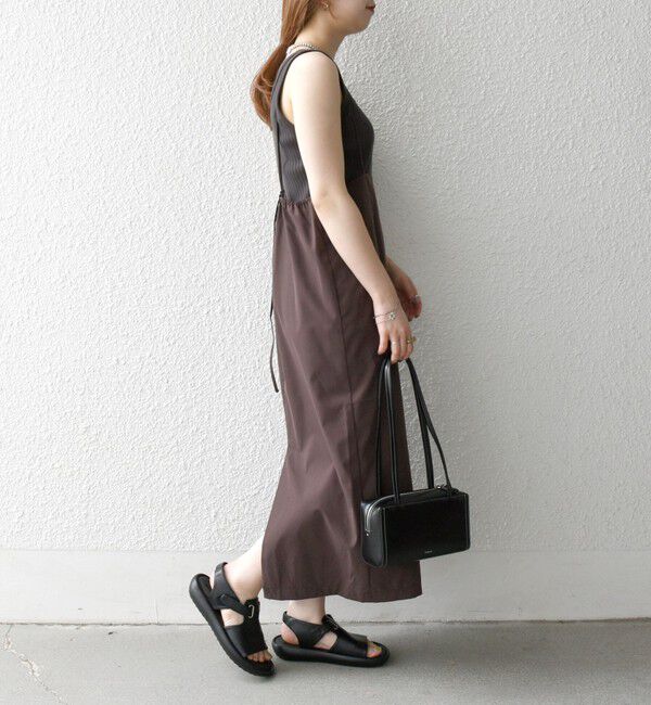 SHIPS any「SHIPS any:〈洗濯機可能〉Iライン キャミ ワンピース &times; ベーシック TEE セット」|ジャンパースカート|
