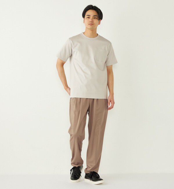 SHIPS Colors 「SHIPS Colors:〈接触冷感〉シルケット コットン クルーネック TEE◇」|Tシャツ・カットソー|