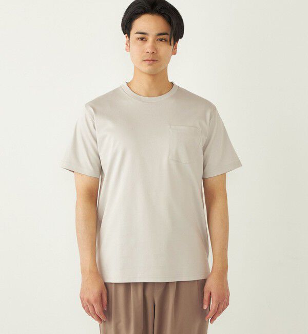 SHIPS Colors 「SHIPS Colors:〈接触冷感〉シルケット コットン クルーネック TEE◇」|Tシャツ・カットソー|