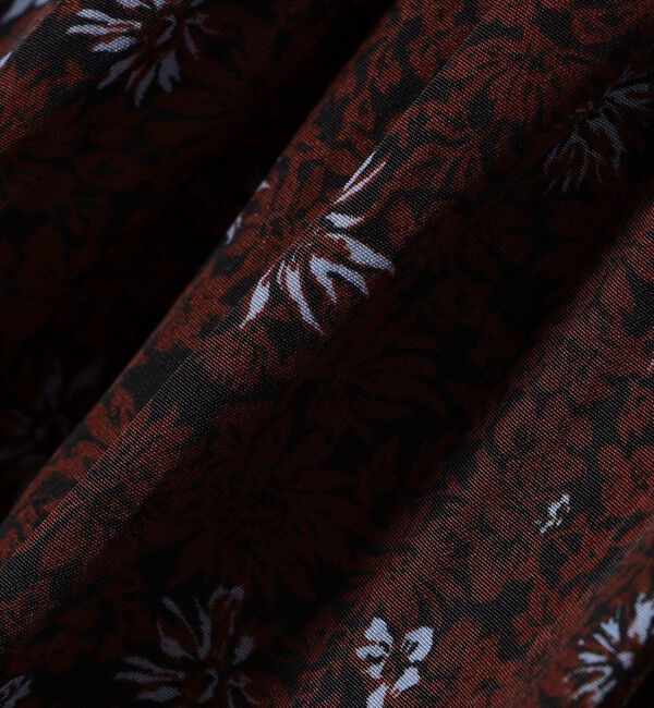 SHIPS for women「〈手洗い可能〉割繊 フラワー プリント ノースリーブ ワンピース」|ワンピース|