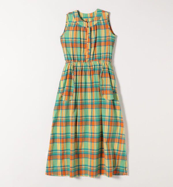 SHIPS any「SHIPS any:〈洗濯機可能〉マドラス チェック ノースリーブ ワンピース」|ワンピース|