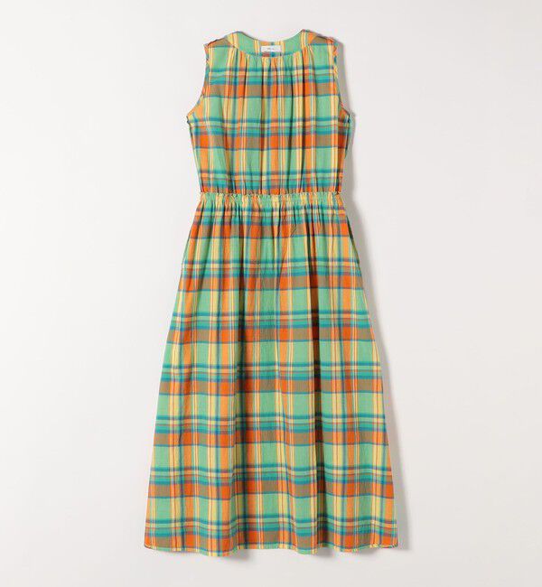 SHIPS any「SHIPS any:〈洗濯機可能〉マドラス チェック ノースリーブ ワンピース」|ワンピース|