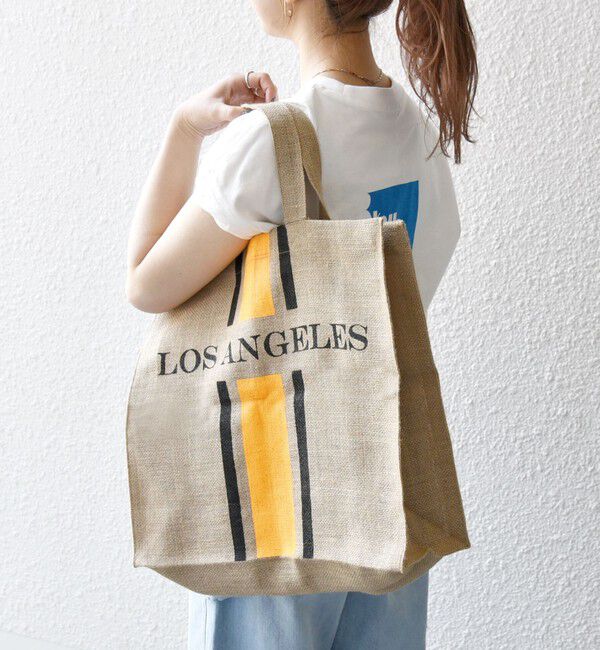 SHIPS any「MAISON BENGAL: ジュート トート バッグ 25SS」|トートバッグ|オレンジ