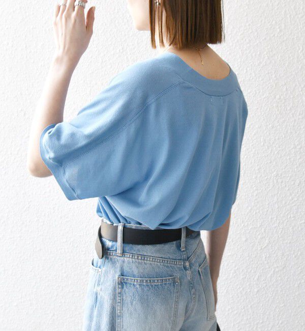 SHIPS any「SHIPS any:〈接触冷感/手洗い可能〉Vネック ドルマン ミディ カーディガン」|カーディガン|