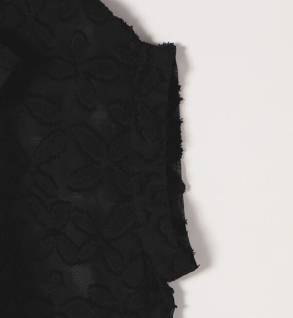 SHIPS any「SHIPS any:〈手洗い可能〉シアー フラワー ジャカード ボウタイ フレンチ ブラウス」|シャツ・ブラウス|