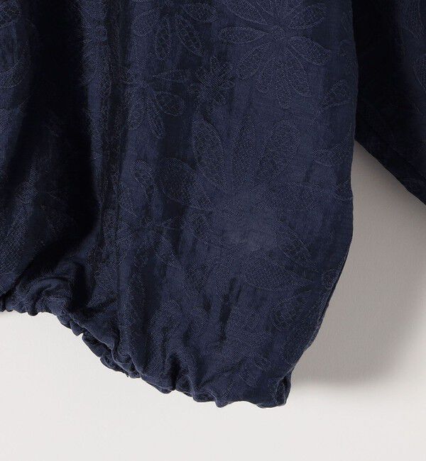 SHIPS any「《追加予約》SHIPS any:〈洗濯機可能〉フラワー ジャカード ドルマン パイピング ブラウス」|シャツ・ブラウス|