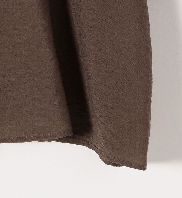 quaranciel「quaranciel:〈手洗い可能〉フレア ハーフスリーブ バンドカラー スキッパー シャツ」|シャツ・ブラウス|