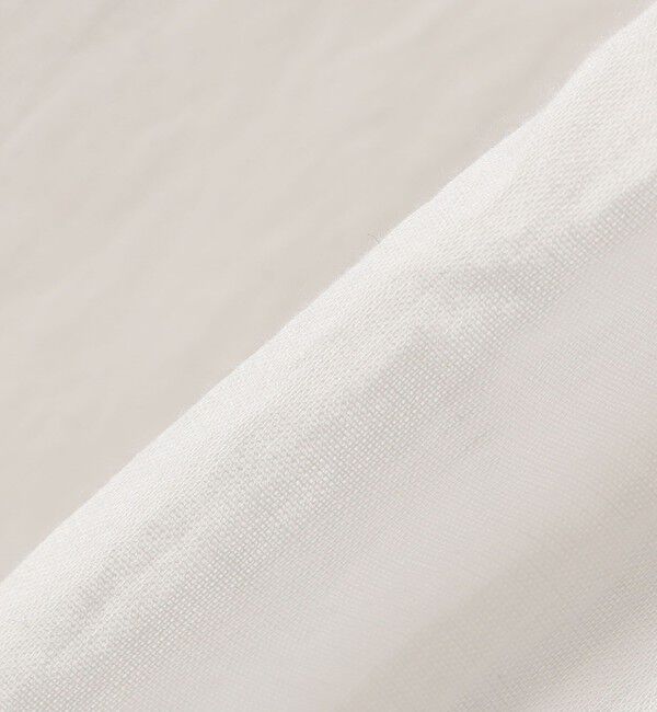 SHIPS any「SHIPS any:〈洗濯機可能〉ハンドスモッキング コットン フリル スタンドカラー ブラウス」|シャツ・ブラウス|