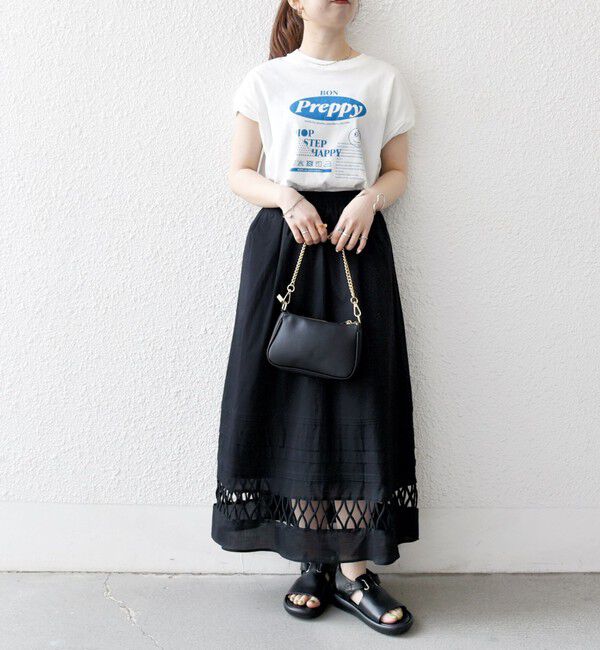 SHIPS any「SHIPS any:〈手洗い可能〉ロープ デザイン ギャザー フレア スカート」|スカート|