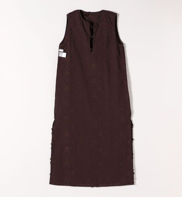 SHIPS any「SHIPS any:〈手洗い可能〉3D フラワー エンブロイダリー ロング ワンピース」|ワンピース|