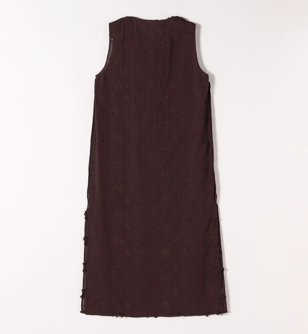 SHIPS any「SHIPS any:〈手洗い可能〉3D フラワー エンブロイダリー ロング ワンピース」|ワンピース|