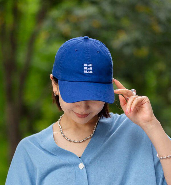 SHIPS any「【一部WEB限定】newhattan: BLAH BLAH BLAH. 刺繍 ベースボールキャップ◇」|キャップ・キャスケット|