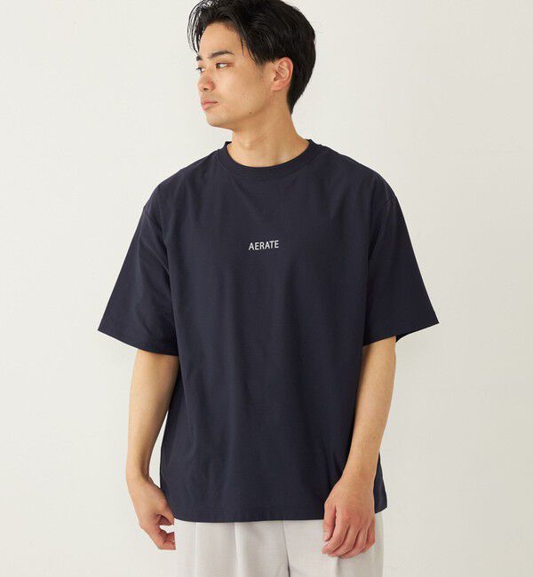 SHIPS Colors 「SHIPS Colors:〈UVカット・接触冷感・吸水速乾〉ハイスペック メッシュ Tシャツ」|Tシャツ・カットソー|ネイビー