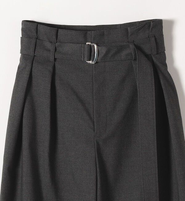 quaranciel「quaranciel:〈洗濯機可能〉ハンサム ハイウエスト ベルト ワイド パンツ」|その他|