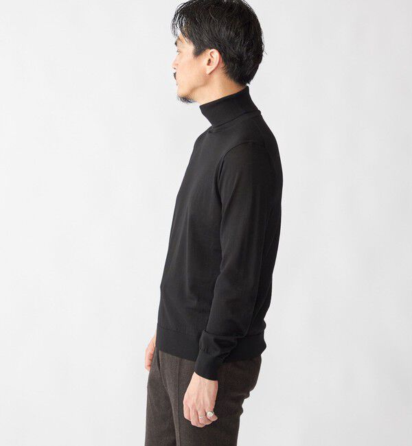 SHIPS「SHIPS:〈手洗い可能〉HANDFRAME 16ゲージ タートルネック プルオーバー ニット」|ニット・セーター|