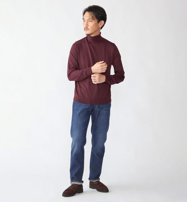 SHIPS「SHIPS:〈手洗い可能〉HANDFRAME 16ゲージ タートルネック プルオーバー ニット」|ニット・セーター|